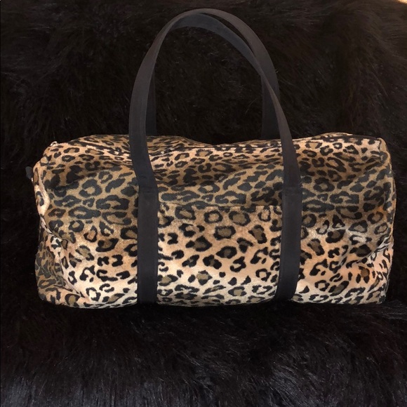 fur duffle bag